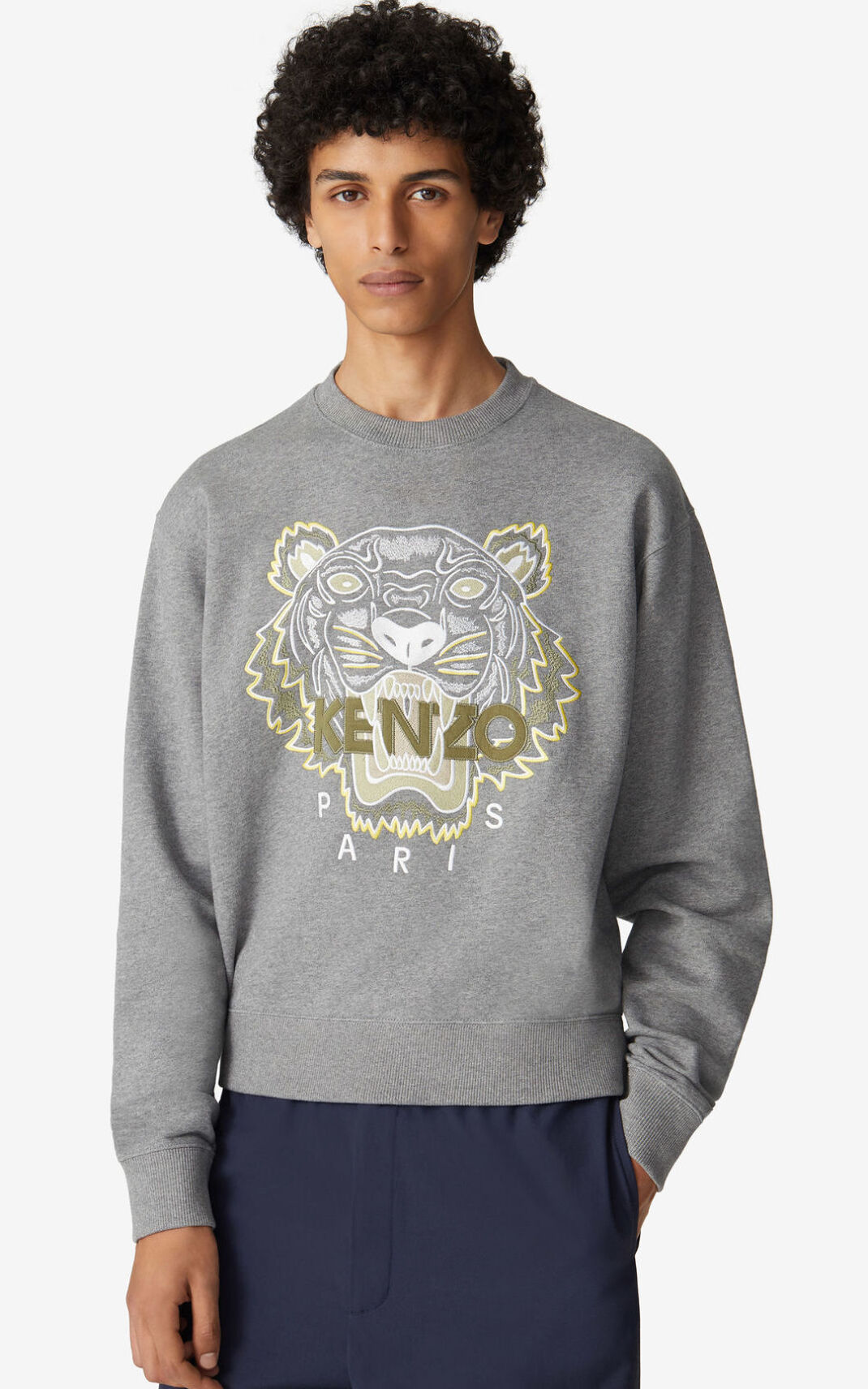 Kenzo Tiger Moška Puloverji Siva SI-3456256